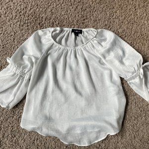 EUC - Amy Byer White Shirt Size 10/12